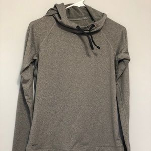 Grey Nike Cowl Neck Dri Fit Sweatshirt